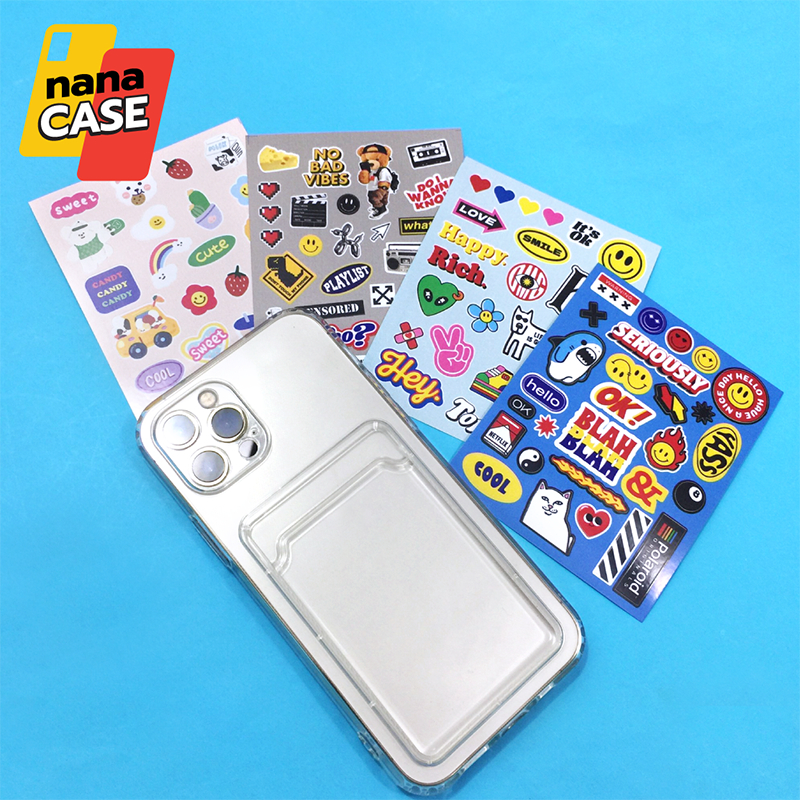พร้อมส่ง!! สติ๊กเกอร์ติดเฟรมการ์ด,ติดเคส ลอกง่าย ลายน่ารัก
