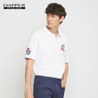 DAPPER เสื้อโปโล D 79 Logo สีขาว (KPW1/623RS)