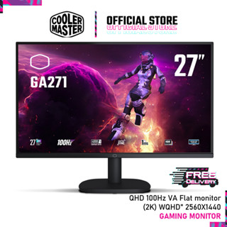 [ฟรีแก้วม่วงCM] Cooler Master Monitor GA271 จอ 27" 2K QHD 100Hz VA US Cord (CMI-GA271-US)