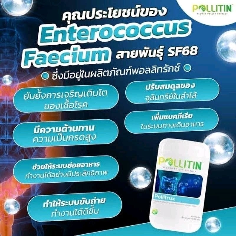 พอลลิทรักซ์ Pollitrux​ ​กรดไหลย้อน โรคกระเพาะ ลำไส้ ท้องผูก ริดสีดวง Detox พรีไบโอติกส์​ ระบบย่อย​ ดูดซึม​ขับถ่าย