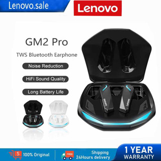 100% Genuine Lenovo หูฟังบลูทูธ TWS GM2 PRO หูฟังไร้สายตัดเสียงรบกวนอัจฉริยะ บลูทูธ5.3 หูฟัง แสงไฟLEDพร้อ ของแท้ 100%