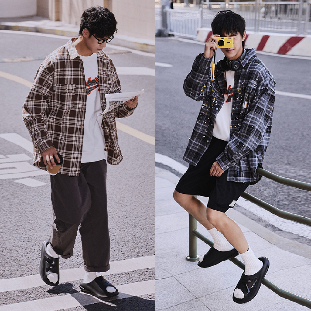 (ไซส์ 39-45) PEAK Taichi "Giant" Slipper ET31797L/8L รองเท้าแตะ ฟื้นฟูเท้า หน้าเท้ากว้าง ใส่หลังเล่นกีฬา เพื่อสุขภาพ