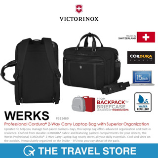 VICTORINOX WERKS Professional Cordura® 2-Way Carry Laptop Bag with Superior Organization 611469 กระเป๋าใส่คอมพิวเตอร์