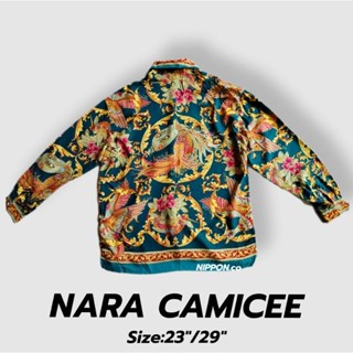 เสื้อฮาวายแบรนด์Nara Camicie vintage90s แท้100% เสื้อสไตล์versace