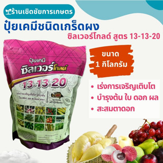 ปุ๋ยเกร็ดผงซิลเวอร์โกลด์ สูตร 13-13-20