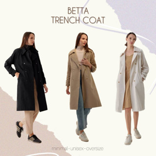 Betta Trench coat - Snowbegins เสื้อโค้ทกันหนาว เสื้อโค้ทผู้ชาย เสื้อโค้ทผู้หญิง