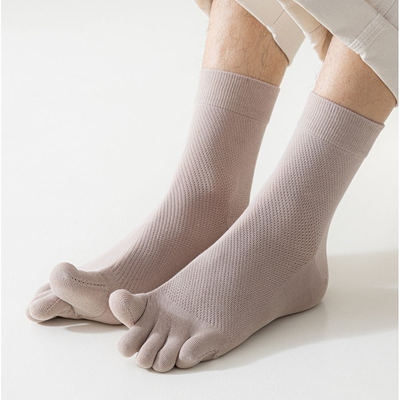 M93-ถุงเท้าแยกนิ้วคอตตอน เบอร์ 39-46 ผ้าระบายความร้อน ลดอับชื้น