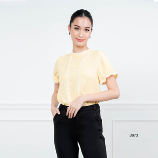 AMILA Blouse AM-B973 อะมุนเซ่น แขนสั้น IGPU22-11