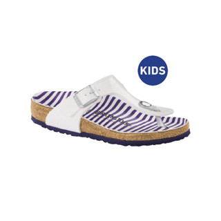 Birkenstock รองเท้าแตะ เด็กผู้หญิง รุ่น Gizeh สี Nautical Stripes White - 1012723 (regular)