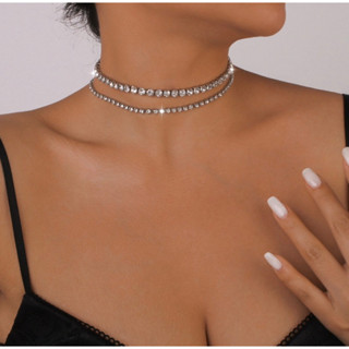 💎 DIAMOND LAYER CHOKER โชคเกอร์เพชร สร้อยเพชร