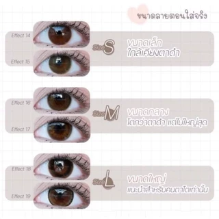 คอนแทคเลนส์ มีอย.ไทย รุ่น Extream/School บิ๊กอาย สีดำ/Choco/Black มีค่าสายตา (0.00)-(-10.00)