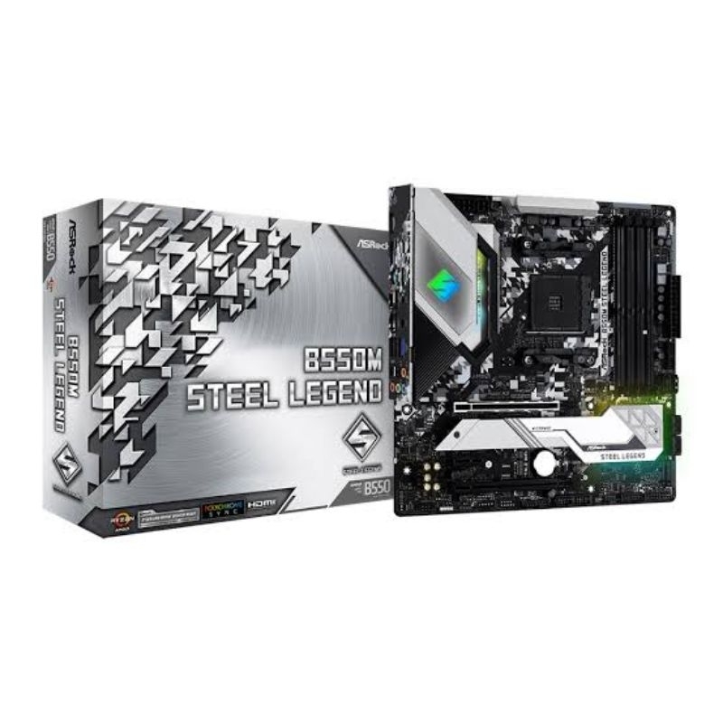MAINBOARD (เมนบอร์ด) AM4 ASROCK B550M STEEL LEGEND
