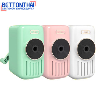 Deli 71165A Pencil sharpener Semi Auto เครื่องเหลาดินสอกึ่งอัตโนมัติ  กบเหลาดินสอกล่องดนตรี สีพาสเทล สุดน่ารัก