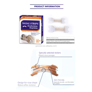 แผ่นแปะจมูก nasal strips /Better Breath /Sleep better แผ่นแปะคัดจมูก นอนกรน 30ชิ้น