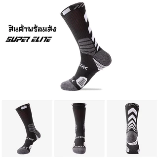 ถุงเท้าบาสเก็ตบอลชาย กีฬา ฟุตบอลแบบยาวดูดซับเหงื่อและเหงื่อระบายอากาศดี