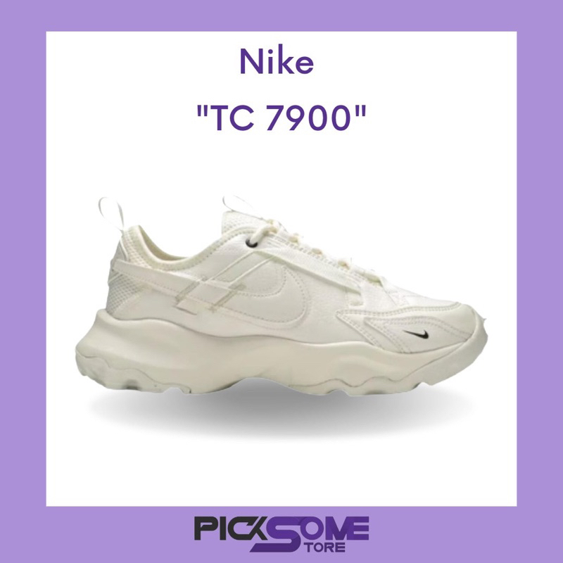 ของแท้100% รองเท้าผ้าใบ NIKE TC7900 Sail สีขาวมุข
