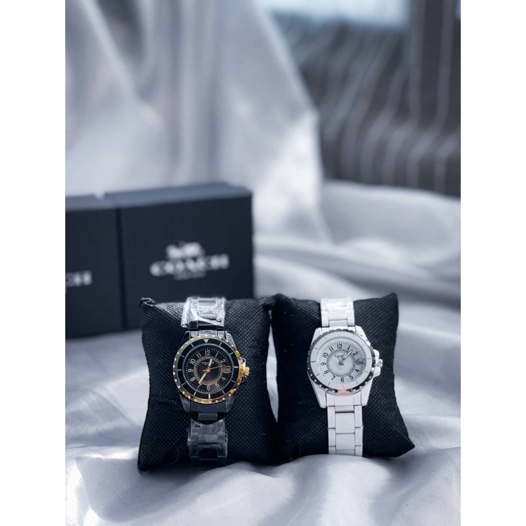นาฬิกา COACH สายเซรามิครุ่นใหม่ New collection จากโค้ชชชช #นาฬิกา #นาฬิกาข้อมือ#นาฬิกาแฟชั่น#นาฬิกาผู้หญิง