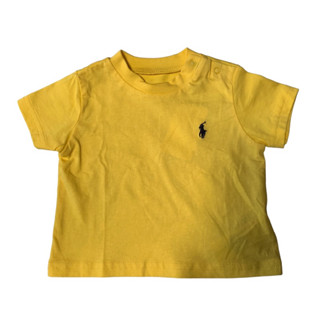 Polo Ralph Lauren เสื้อยืดคอกลม แขนสั้น สีเหลือง เด็ก6เดือน