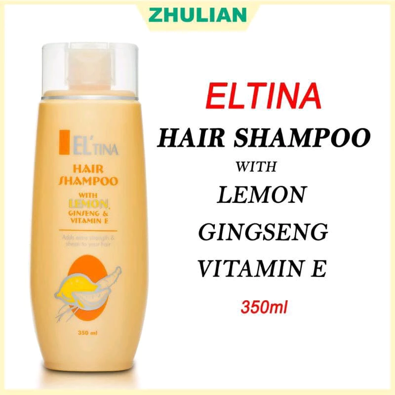 Zhulian Eltina แชมพูสระผมสูตร lemon ginseng vitamin E 350 ml