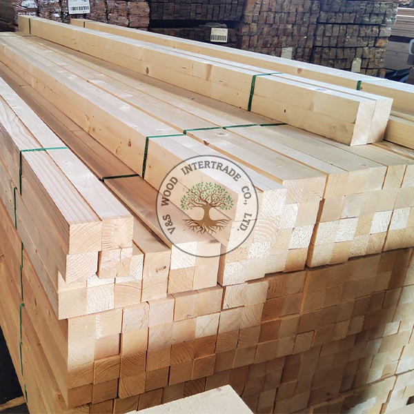 ไม้สนสวีเดน อบ ไส 4 หน้า 2"x2"(42mm.x42mm.) มี 8 ขนาด 60cm.-80cm.-1M.-1.2M.-2M-2.44M.-3M. ไม้สน DIY (มัด 5 แผ่น)