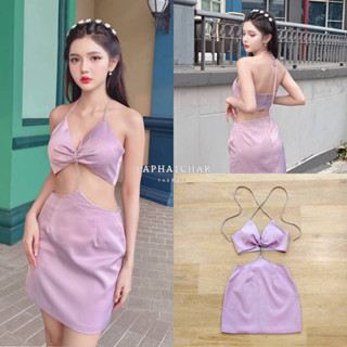 เดรสเซ็กซี่ เดรสใส่ดินเนอร์ งานป้าย Paphatchar