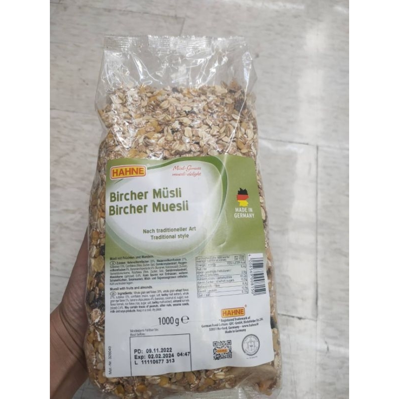 Hahne Bircher Muesli มูสลี 1000 กรัม ราคาสุดฟิน
