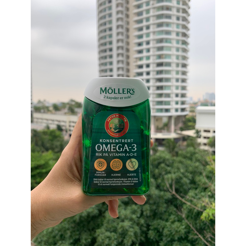 ‼️ SALE  น้ำมันปลา Mollers มี กรดไขมัน Omega-3 สินค้ามีคุณภาพ