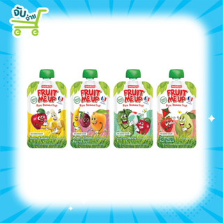 Andros Fruit Me Up Pure Blended Fruit อาหารเด็กอ่อน อาหารบด 4 รสชาติ 90 กรัม