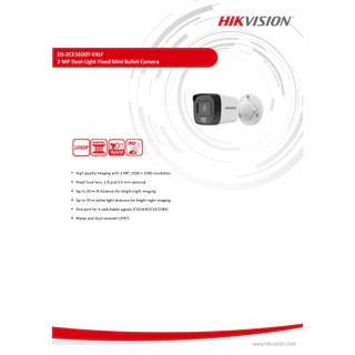 HIKVISION DS-2CE16D0T-EXLF กล้องวงจรปิด HD 4 ระบบ ความละเอียด 2 ล้านพิกเซล มีปุ่มปรับระบบในตัว BY BILLIONAIRE SECURETECH