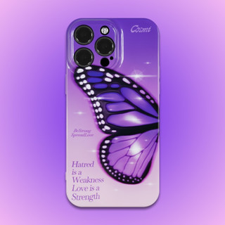 Cosmicase 💯 Purple Butterfly 🦋 เคสแข็งคลุมเครื่อง ส่งฟรี✅