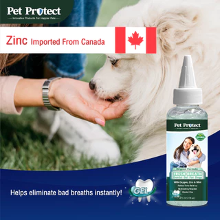 Pet Protect Dental Gel เจลป้ายฟัน สูตร Original ช่วยลดคราบหินปูน กำจัดกลิ่นปาก สำหรับสุนัขและแมว 4 Oz. (118 มล./ขวด)
