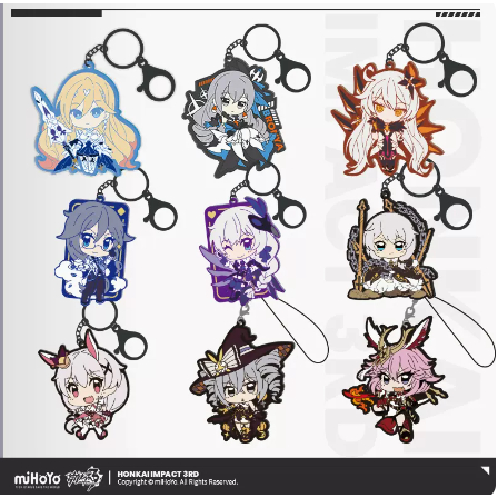 Pre-order พวงกุญแจตัวละครเกมส์Honkai 3ออฟฟิศเชียลแท้