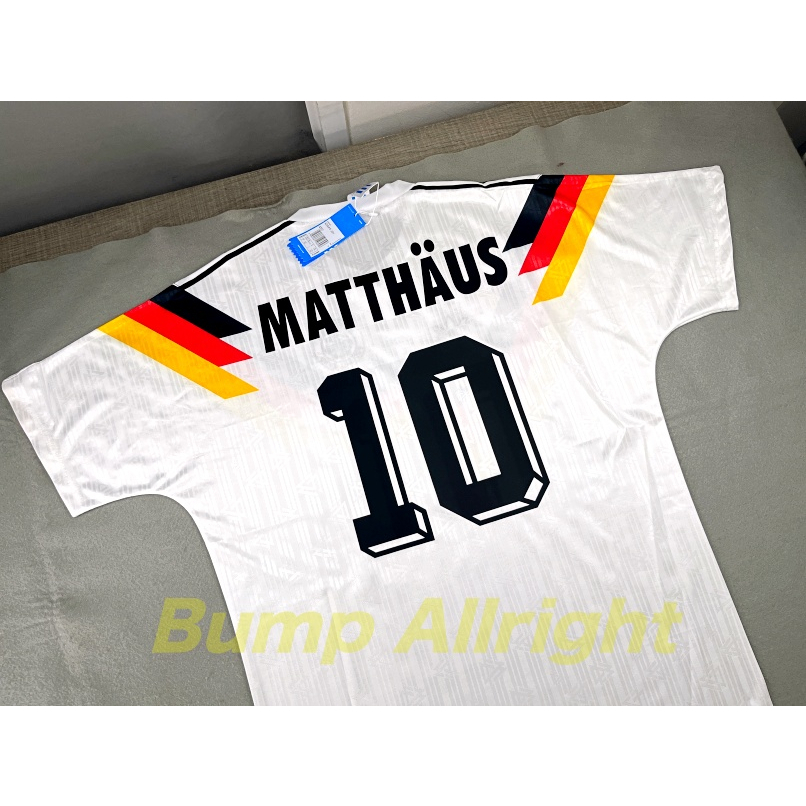 Retro : เสื้อฟุตบอลย้อนยุค Vintage  ทีมชาติ เยอรมัน GERMAN 1990 + 10 MATTHAUS, 18 KLISMANN, 3 BREHME !!