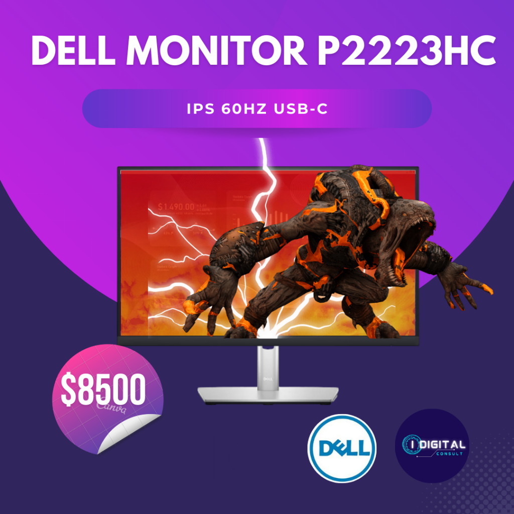 จอมอนิเตอร์ DELL MONITOR P2223HC (IPS 60Hz USB-C)