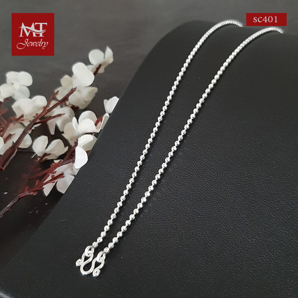 MT สร้อยคอเงินแท้ สำหรับเด็ก ยาว 14 นิ้ว เด็กเล็ก Children Chain (sccmix1) MT Jewelry มณีธารา - รูปที่ 3