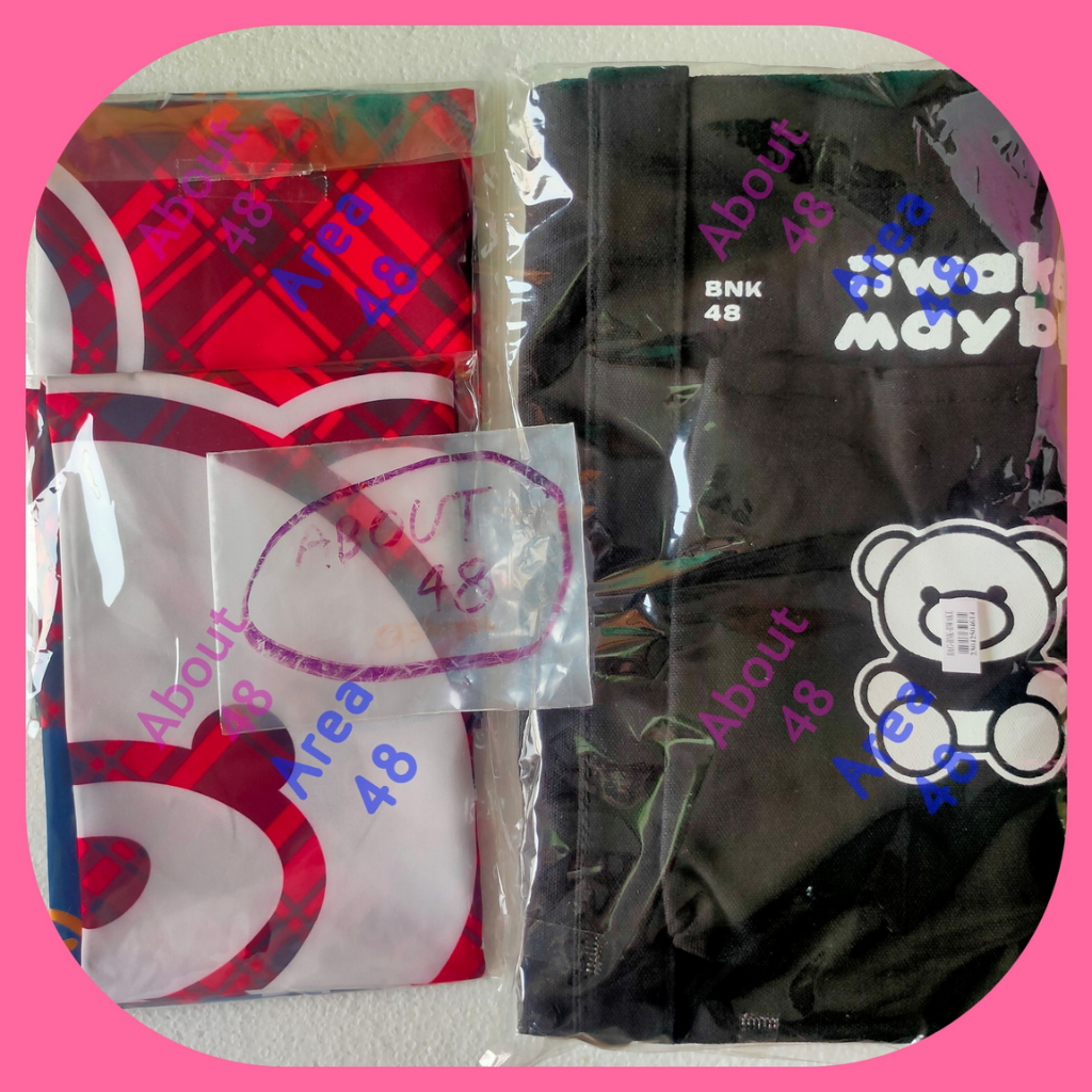 ผ้าคลุมไหล่ Scarf iiwake Maybe BNK48 กระเป๋าผ้า Tote Bag Bnk ซิง13 เฉพาะผ้าคลุมไหล่ ไม่มีรูปสุ่ม