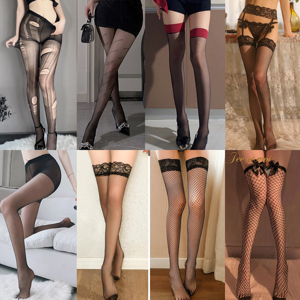 ถุงน่องตาข่าย ถุงน่อง ถุงน่องเซ็กซี่ ยืดอย่างดี สวมใส่สบายไม่บีบรัดเท้า พร้อมส่งที่ไทย