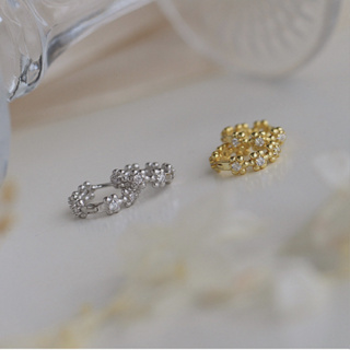 205-littlegirl gifts- Small flower diamond earrings s925