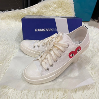 New✨Converse Play Comme (คอนเวิร์ส เพล์) สีขาว-ครีม พร้อมกล่อง