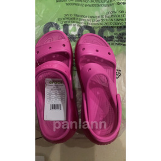 แท้ 100% รองเท้า Crocs รุ่น Mega Crush Sandal สีชมพู