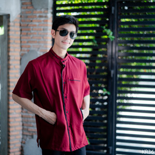 เสื้อกุรงแขนสั้น เสื้ออิสลามผู้ชาย KR36รุสมีนี EP1.