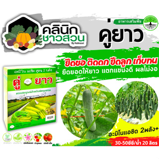 🥬 คู่ยาว (อะมิโนแอซิด) บรรจุ 1ชุด ยืดช่อ ติดดก แตกแขนงดี ผลไม่งอ