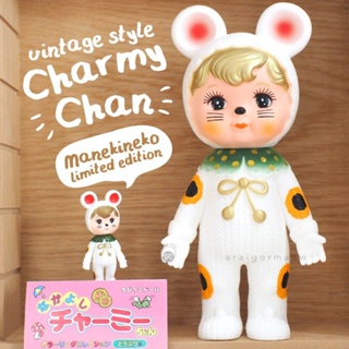 ☀️พร้อมส่ง☀️ลิขสิทธิ์แท้ โมเดลvintage Charmy Chan รุ่น Manekineko Lucky Cat แบรนด์ Kodama Toy (Made in Japan🇯🇵)