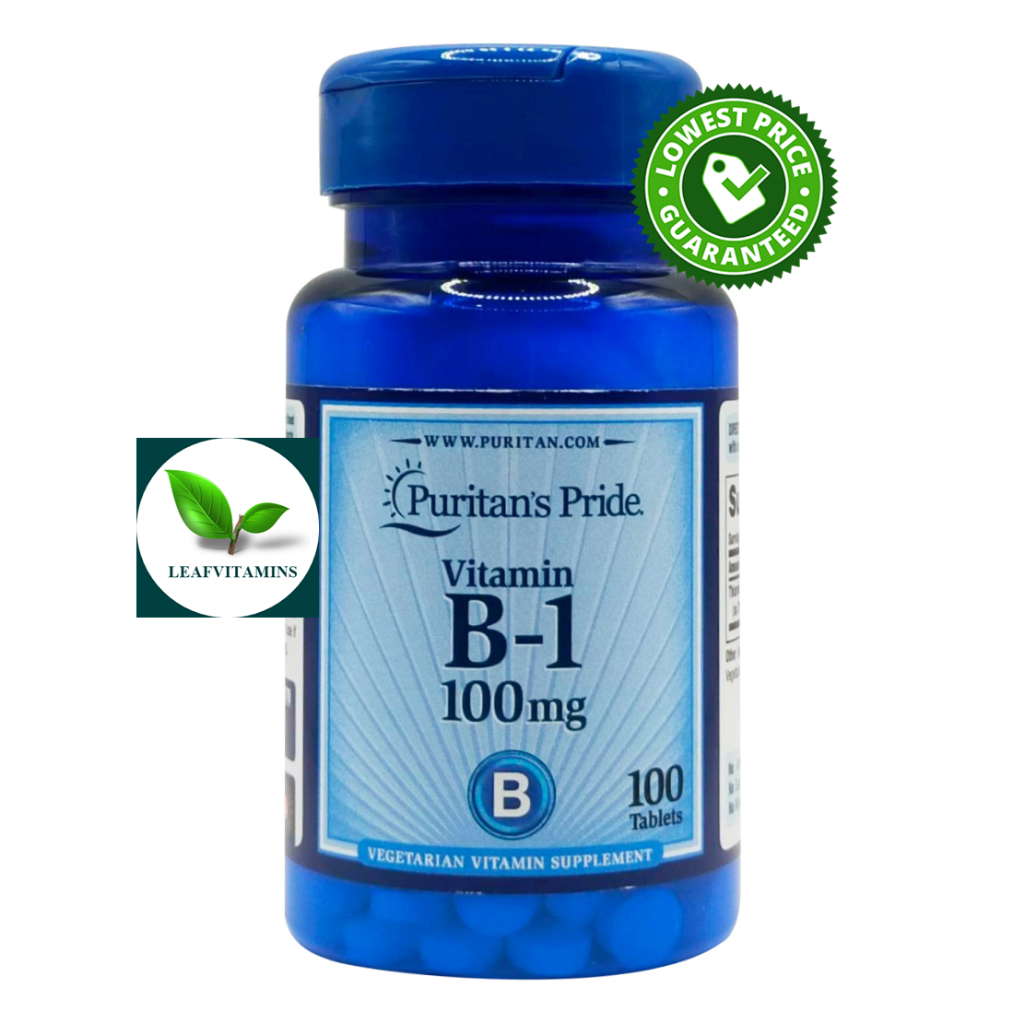 Puritan's Pride Vitamin B-1 100 mg / 100 Tablets