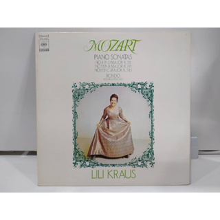 1LP Vinyl Records แผ่นเสียงไวนิล MOZART PIANO SONATAS  (J8A117)