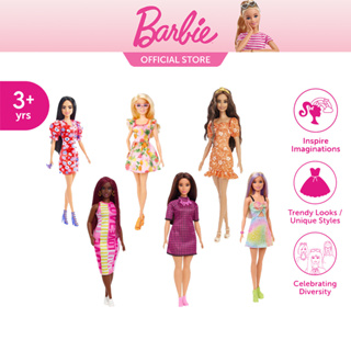 Barbie® Fashionistas™ Doll ตุ๊กตา บาร์บี้ แฟชั่นนิสต้า 1ชิ้น FBR37 (N,P)