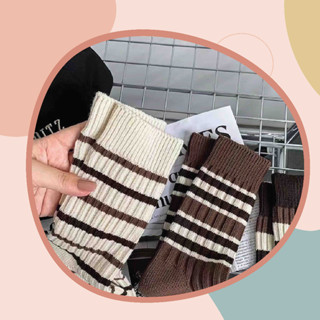ถุงเท้าแฟชั่นสีน้ำตาล !!! พร้อมส่งทุกคู่ จัดส่งทุกวัน