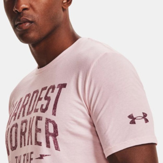 เสื้อยืด Under Armour Project Rock Hardest Worker Short Sleeve เสื้อยืด UA สินค้าแท้ 100%