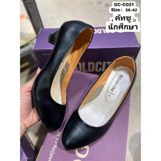 รองเท้าคัทชูผู้หญิง นักศึกษา  ส้นสูง รุ่น CO21 Size 36-42