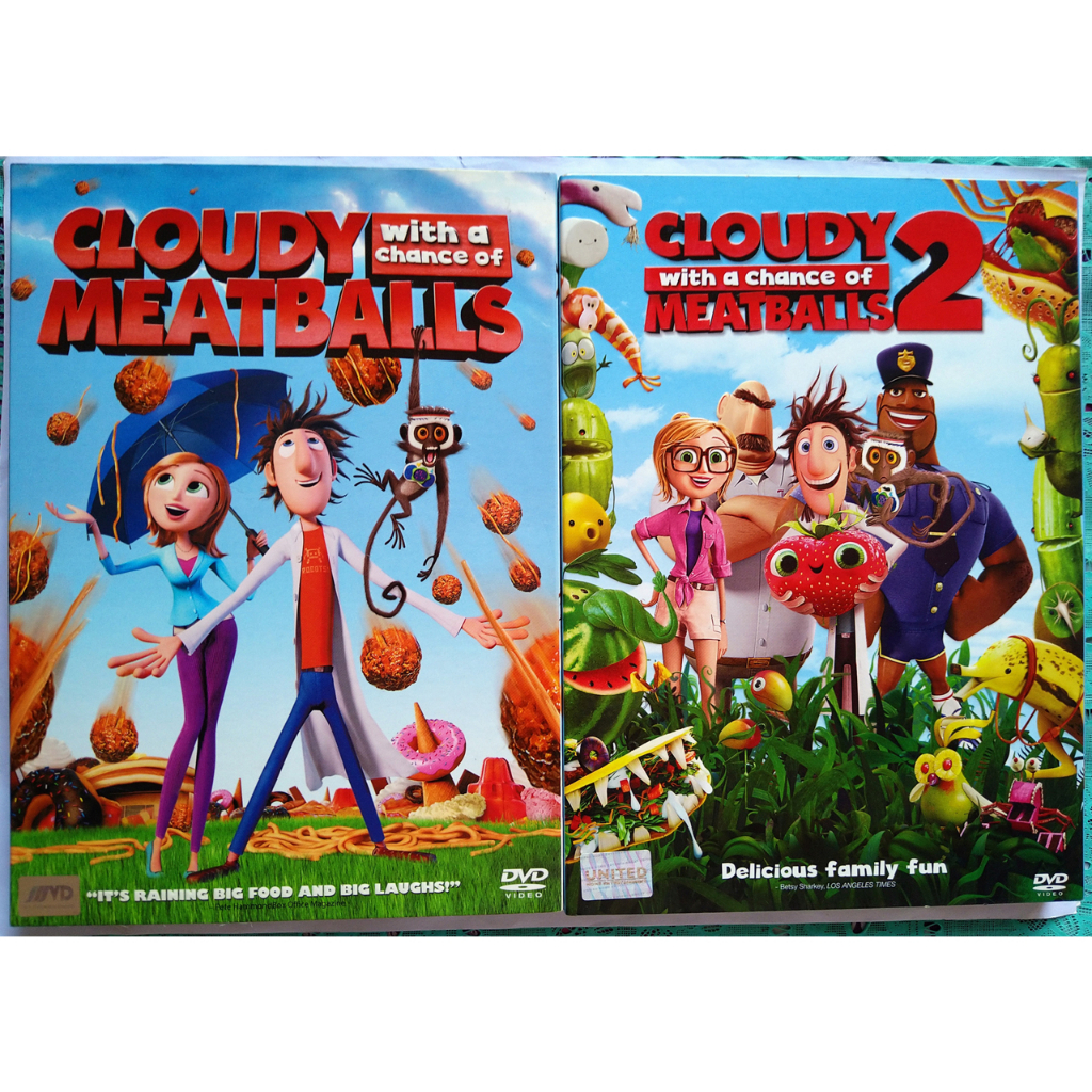 Cloudy With a Chance of Meatballs 1+2 มหัศจรรย์ลูกชิ้นตกทะลุมิติ 1+2 DVD